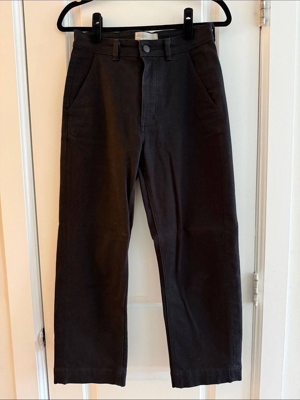 Everlane Black Straight Leg Jeans